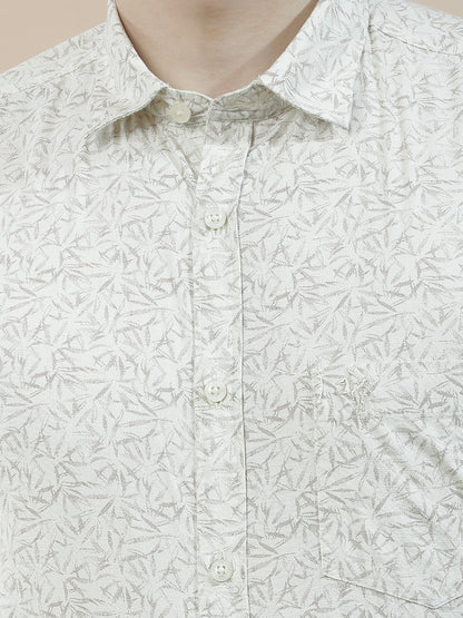 Casual Shirt for Men l Breathable & Soft with Color Fastness Slim Fit  Cotton Fabric Printed Pattern