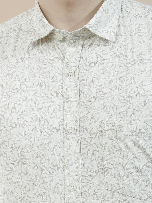 Casual Shirt for Men l Breathable & Soft with Color Fastness Slim Fit  Cotton Fabric Printed Pattern