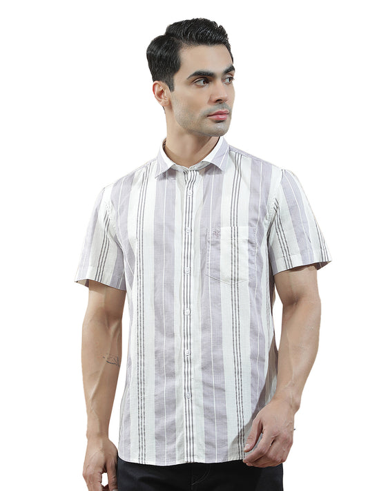 Casual Shirt for Men l Breathable & Soft with Color Fastness Slim Fit  Cotton Fabric Striped PatternCasual Shirt for Men l Breathable & Soft with Color Fastness Slim Fit  Cotton Fabric Checkered Pattern (Copy)