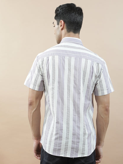 Casual Shirt for Men l Breathable & Soft with Color Fastness Slim Fit  Cotton Fabric Striped PatternCasual Shirt for Men l Breathable & Soft with Color Fastness Slim Fit  Cotton Fabric Checkered Pattern (Copy)