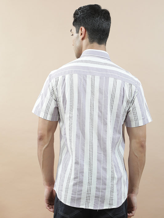 Casual Shirt for Men l Breathable & Soft with Color Fastness Slim Fit  Cotton Fabric Striped PatternCasual Shirt for Men l Breathable & Soft with Color Fastness Slim Fit  Cotton Fabric Checkered Pattern (Copy)