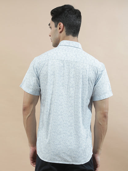 Casual Shirt for Men l Breathable & Soft with Color Fastness Slim Fit  Cotton Fabric Printed Pattern