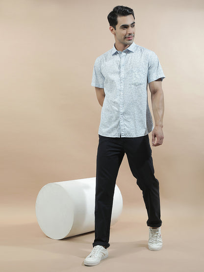 Casual Shirt for Men l Breathable & Soft with Color Fastness Slim Fit  Cotton Fabric Printed Pattern