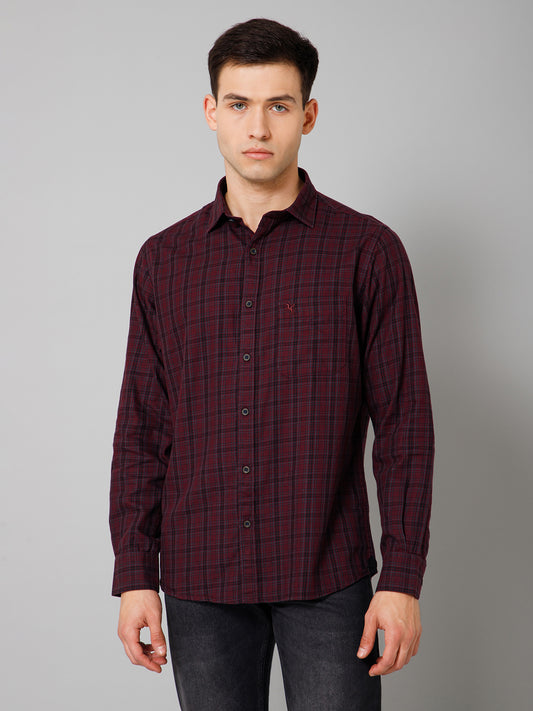 Casual Shirt for Men | Breathable & Soft with Color Fastness Regular Fit Spread Collar Neck Cotton Fabric Checkered Pattern