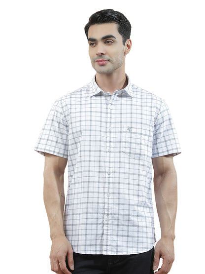 Casual Shirt for Men l Breathable & Soft with Color Fastness Slim Fit  Cotton Fabric Checkered Pattern
