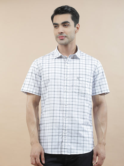 Casual Shirt for Men l Breathable & Soft with Color Fastness Slim Fit  Cotton Fabric Checkered Pattern