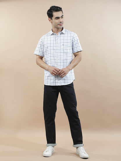 Casual Shirt for Men l Breathable & Soft with Color Fastness Slim Fit  Cotton Fabric Checkered Pattern