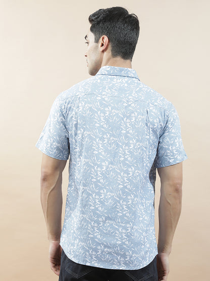 Casual Shirt for Men l Breathable & Soft with Color Fastness Slim Fit  Cotton Fabric Printed Pattern