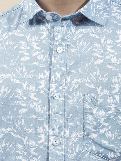 Casual Shirt for Men l Breathable & Soft with Color Fastness Slim Fit  Cotton Fabric Printed Pattern