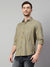 Cantabil Cotton Checkered Olive Full Sleeve Casual Shirt for Men with Pocket (7113874505867)