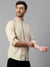 Cantabil Cotton Solid Beige Full Sleeve Casual Shirt for Men with Pocket (7113880240267)