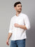 Cantabil Cotton Solid White Full Sleeve Casual Shirt for Men with Pocket (7114294100107)