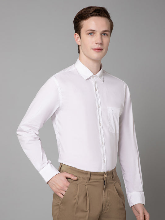 Casual Shirt for Men | Breathable & Soft with Color Fastness Regular Fit Spread Collar Neck Cotton Fabric Self Design Pattern