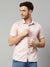 Cantabil Cotton Printed Pink Half Sleeve Casual Shirt for Men with Pocket (7114283679883)