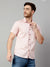 Cantabil Cotton Printed Pink Half Sleeve Casual Shirt for Men with Pocket (7114283679883)