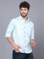 Cantabil Giza Cotton Printed Sky Blue Full Sleeve Casual Shirt for Men with Pocket (7091367968907)