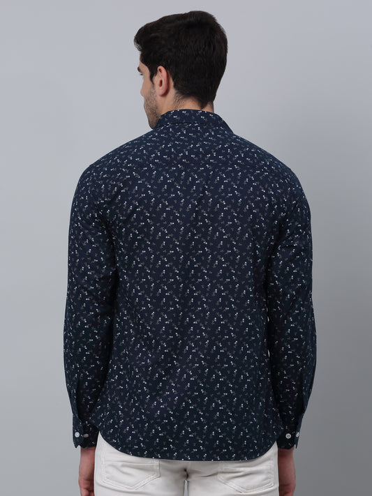Casual Shirt for Men | Breathable & Soft with Color Fastness Regular Fit Spread Collar Neck Cotton Fabric Printed Pattern