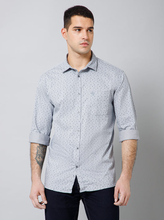 Casual Shirt for Men | Breathable & Soft with Color Fastness Regular Fit Spread Collar Neck Cotton Fabric Printed Pattern