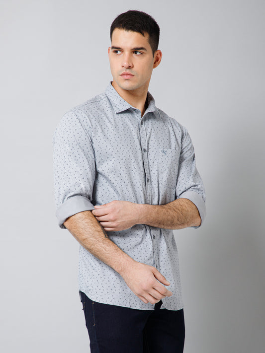 Casual Shirt for Men | Breathable & Soft with Color Fastness Regular Fit Spread Collar Neck Cotton Fabric Printed Pattern