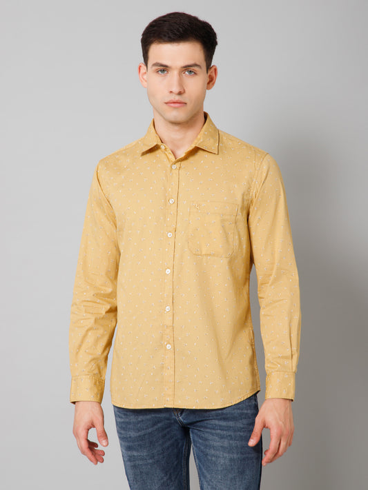 Casual Shirt for Men | Breathable & Soft with Color Fastness Regular Fit Spread Collar Neck Cotton Fabric Printed Pattern