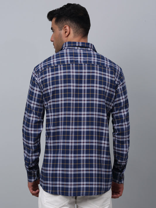 Casual Shirt for Men | Breathable & Soft with Color Fastness Regular Fit Spread Collar Neck Cotton Fabric Checkered Pattern