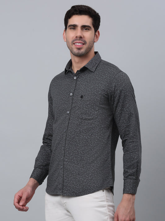 Casual Shirt for Men | Breathable & Soft with Color Fastness Regular Fit Spread Collar Neck Cotton Fabric Printed Pattern