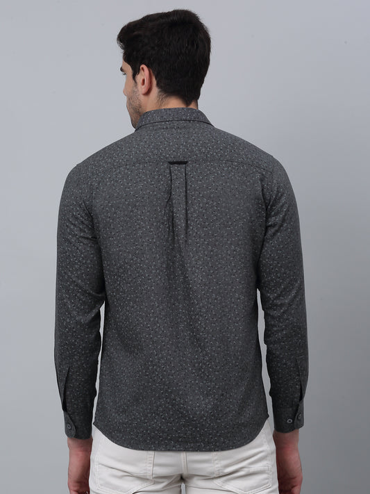 Casual Shirt for Men | Breathable & Soft with Color Fastness Regular Fit Spread Collar Neck Cotton Fabric Printed Pattern