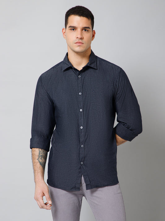 Casual Shirt for Men | Breathable & Soft with Color Fastness Regular Fit Spread Collar Neck Cotton Fabric Solid Pattern