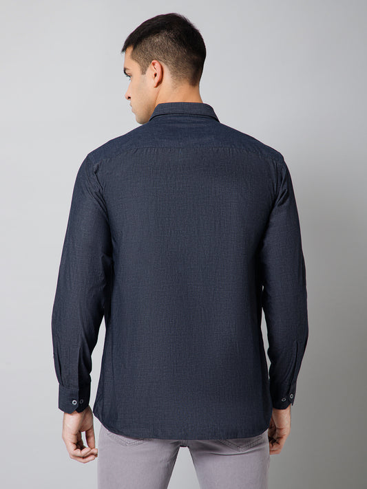 Casual Shirt for Men | Breathable & Soft with Color Fastness Regular Fit Spread Collar Neck Cotton Fabric Solid Pattern