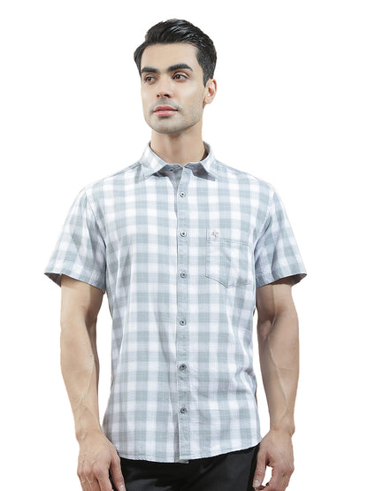 Casual Shirt for Men l Breathable & Soft with Color Fastness Regular Fit  Cotton Fabric Checkered Pattern