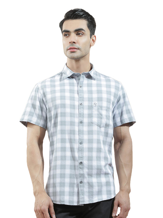 Casual Shirt for Men l Breathable & Soft with Color Fastness Regular Fit  Cotton Fabric Checkered Pattern