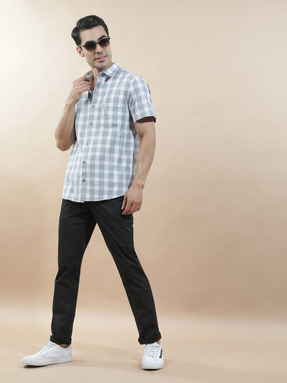Casual Shirt for Men l Breathable & Soft with Color Fastness Regular Fit  Cotton Fabric Checkered Pattern