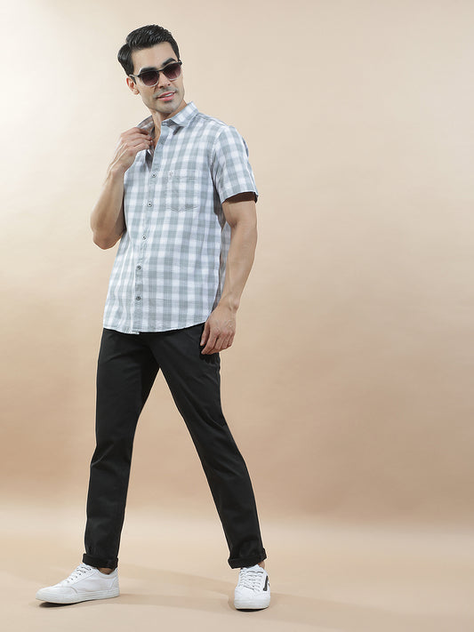 Casual Shirt for Men l Breathable & Soft with Color Fastness Regular Fit  Cotton Fabric Checkered Pattern
