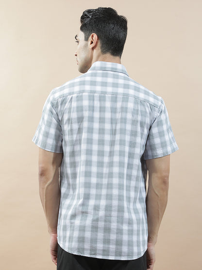 Casual Shirt for Men l Breathable & Soft with Color Fastness Regular Fit  Cotton Fabric Checkered Pattern