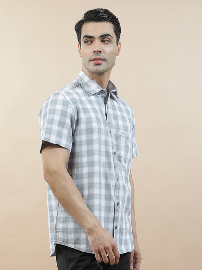 Casual Shirt for Men l Breathable & Soft with Color Fastness Regular Fit  Cotton Fabric Checkered Pattern