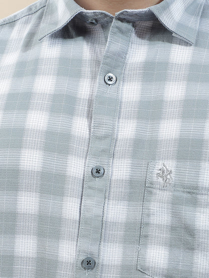 Casual Shirt for Men l Breathable & Soft with Color Fastness Regular Fit  Cotton Fabric Checkered Pattern