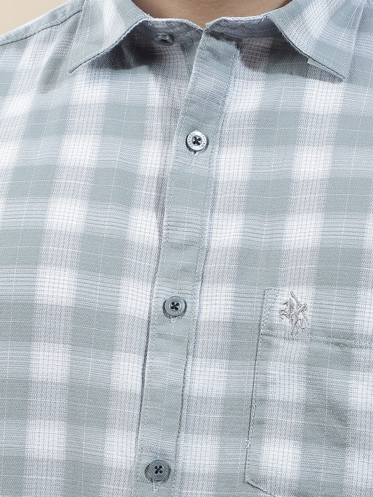 Casual Shirt for Men l Breathable & Soft with Color Fastness Regular Fit  Cotton Fabric Checkered Pattern