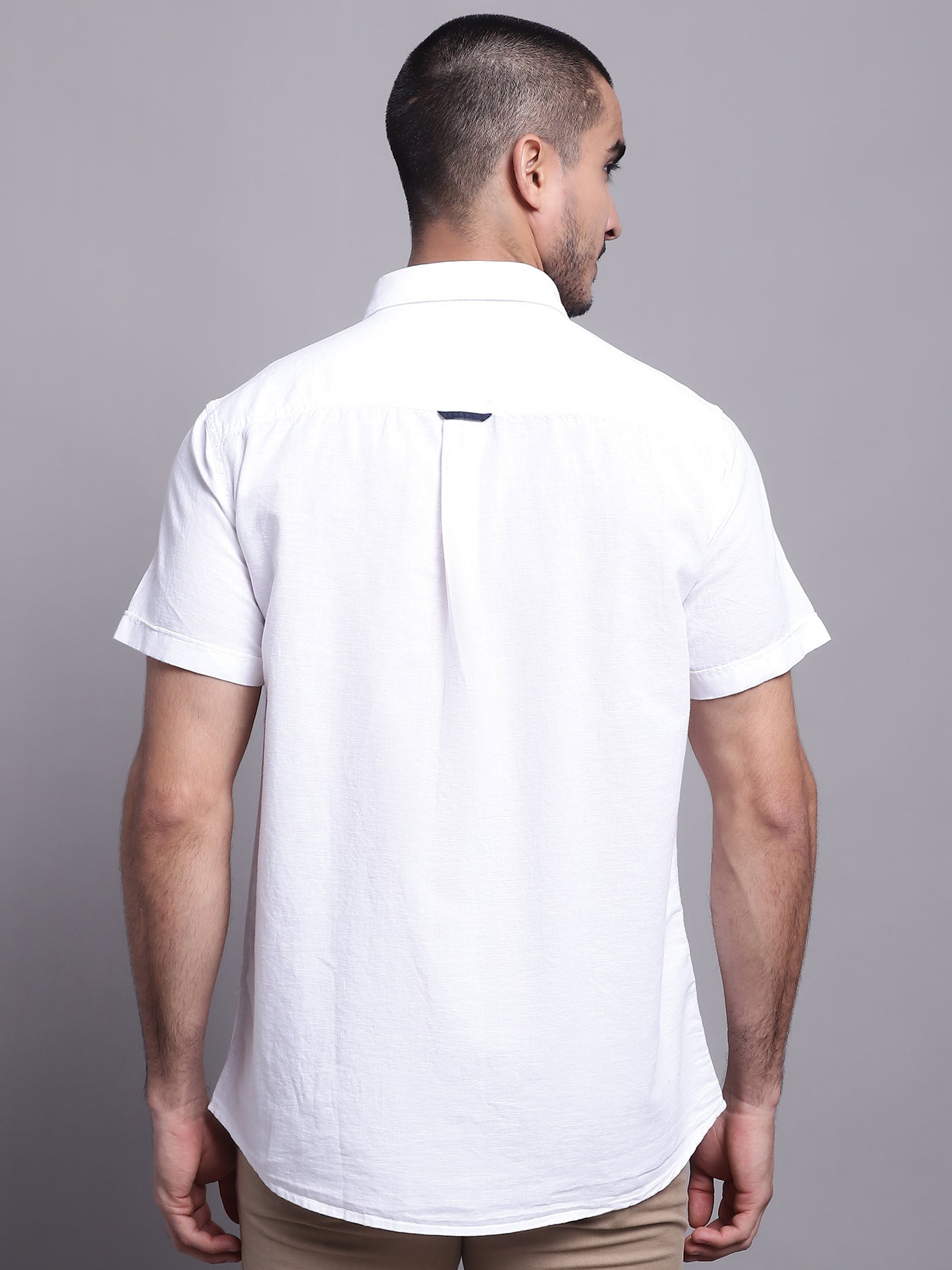 Cantabil Men White Casual Shirt (7137575796875)