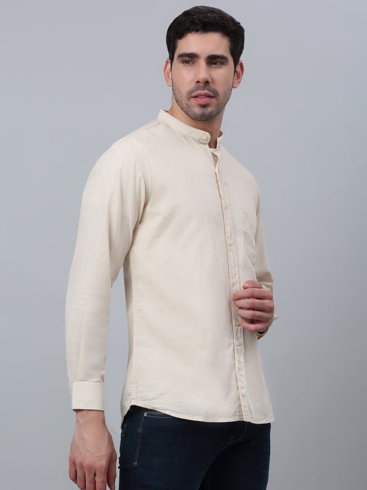 Casual Shirt for Men | Breathable & Soft with Color Fastness Regular Fit Spread Collar Neck Cotton Fabric Solid Pattern