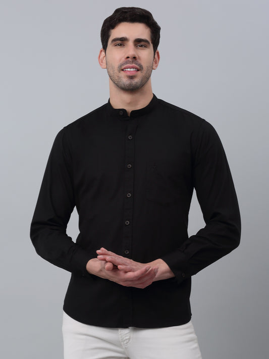 Casual Shirt for Men | Breathable & Soft with Color Fastness Regular Fit Spread Collar Neck Cotton Fabric Solid Pattern