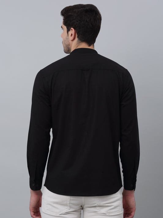 Casual Shirt for Men | Breathable & Soft with Color Fastness Regular Fit Spread Collar Neck Cotton Fabric Solid Pattern