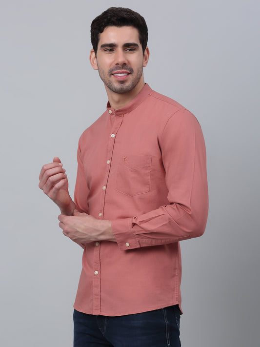 Casual Shirt for Men | Breathable & Soft with Color Fastness Regular Fit Spread Collar Neck Cotton Fabric Solid Pattern