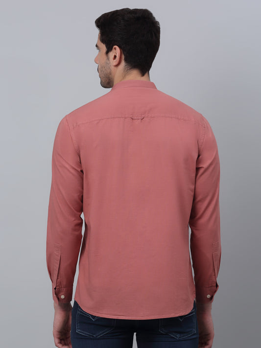 Casual Shirt for Men | Breathable & Soft with Color Fastness Regular Fit Spread Collar Neck Cotton Fabric Solid Pattern