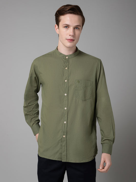 Casual Shirt for Men | Breathable & Soft with Color Fastness Regular Fit Spread Collar Neck Cotton Fabric Solid Pattern