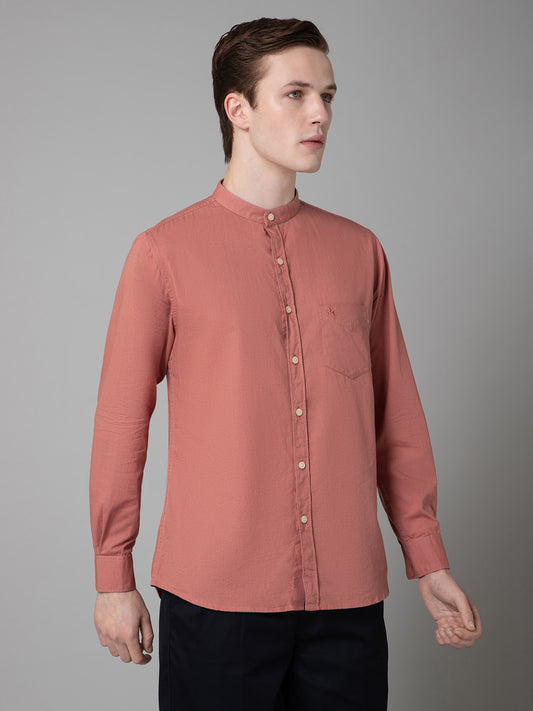 Casual Shirt for Men | Breathable & Soft with Color Fastness Regular Fit Spread Collar Neck Cotton Fabric Solid Pattern