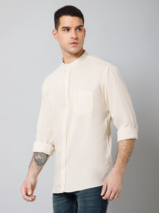 Casual Shirt for Men | Breathable & Soft with Color Fastness Regular Fit Spread Collar Neck Cotton Fabric Solid Pattern