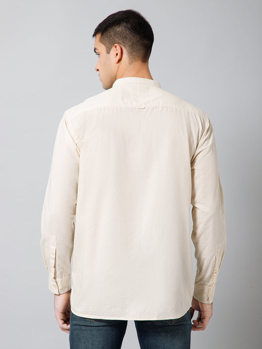 Casual Shirt for Men | Breathable & Soft with Color Fastness Regular Fit Spread Collar Neck Cotton Fabric Solid Pattern