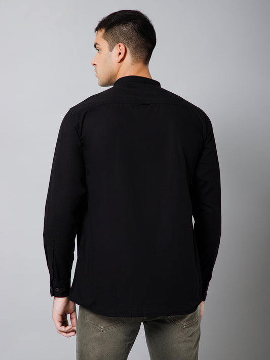 Casual Shirt for Men | Breathable & Soft with Color Fastness Regular Fit Spread Collar Neck Cotton Fabric Solid Pattern