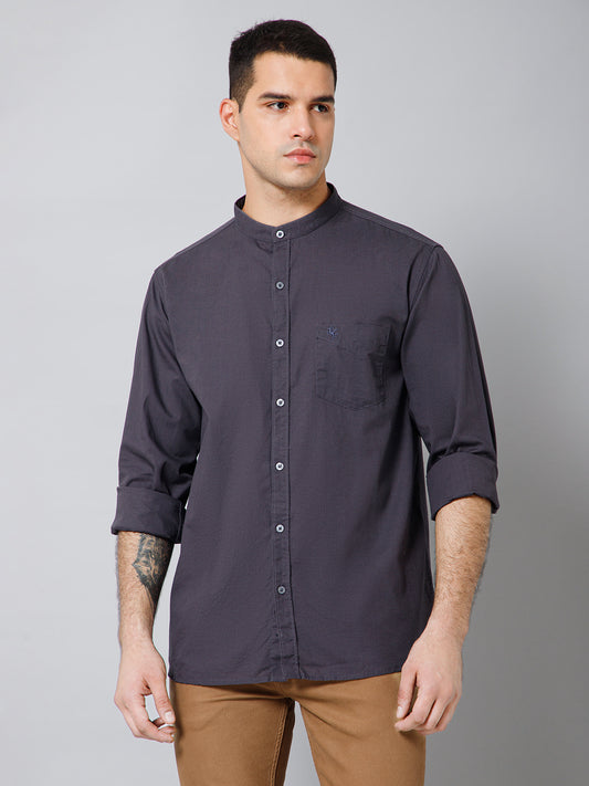 Casual Shirt for Men | Breathable & Soft with Color Fastness Regular Fit Spread Collar Neck Cotton Fabric Solid Pattern