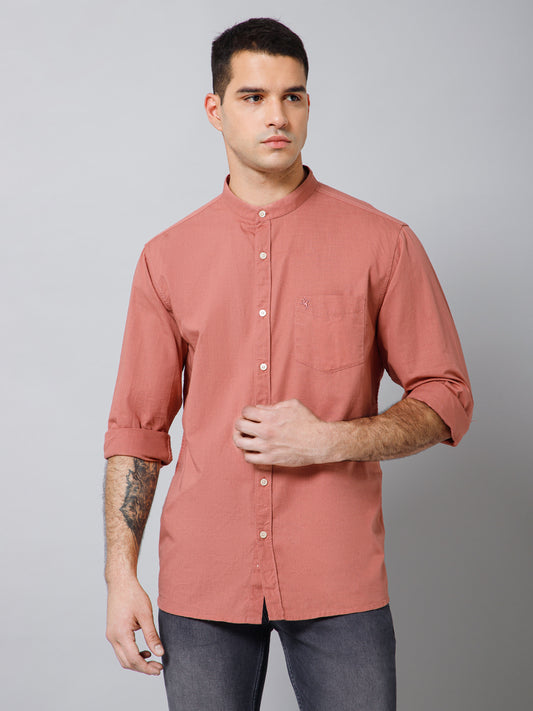 Casual Shirt for Men | Breathable & Soft with Color Fastness Regular Fit Spread Collar Neck Cotton Fabric Solid Pattern